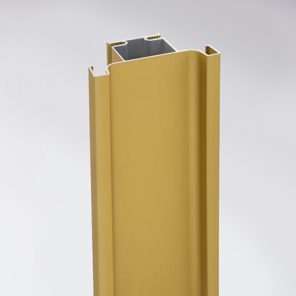 Вертикальный C профиль золото матовый анод 18мм, L 4700 мм