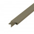 Врезной профиль 16мм для верхнего корпуса никель матовый анод, L 4100