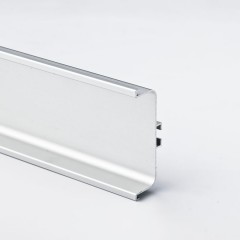 Горизонтальный C профиль серебристый матовый анод, L 4100 мм