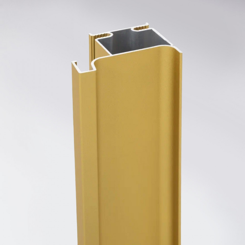 Вертикальный L профиль золото матовый анод 18мм, L 4700 мм