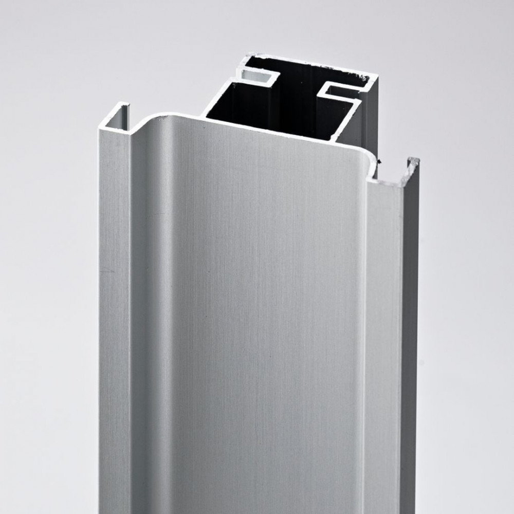 Вертикальный C профиль серебристый матовый анод 18мм, L 4700 мм