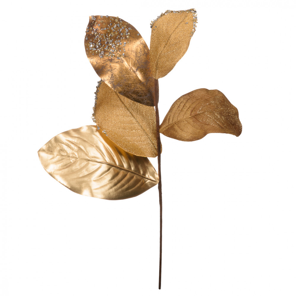 Искусственное растение, золотой металл, В 580 мм