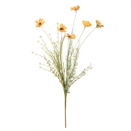 Искусственный цветок Ромашка желтая полевая, В600, желтый