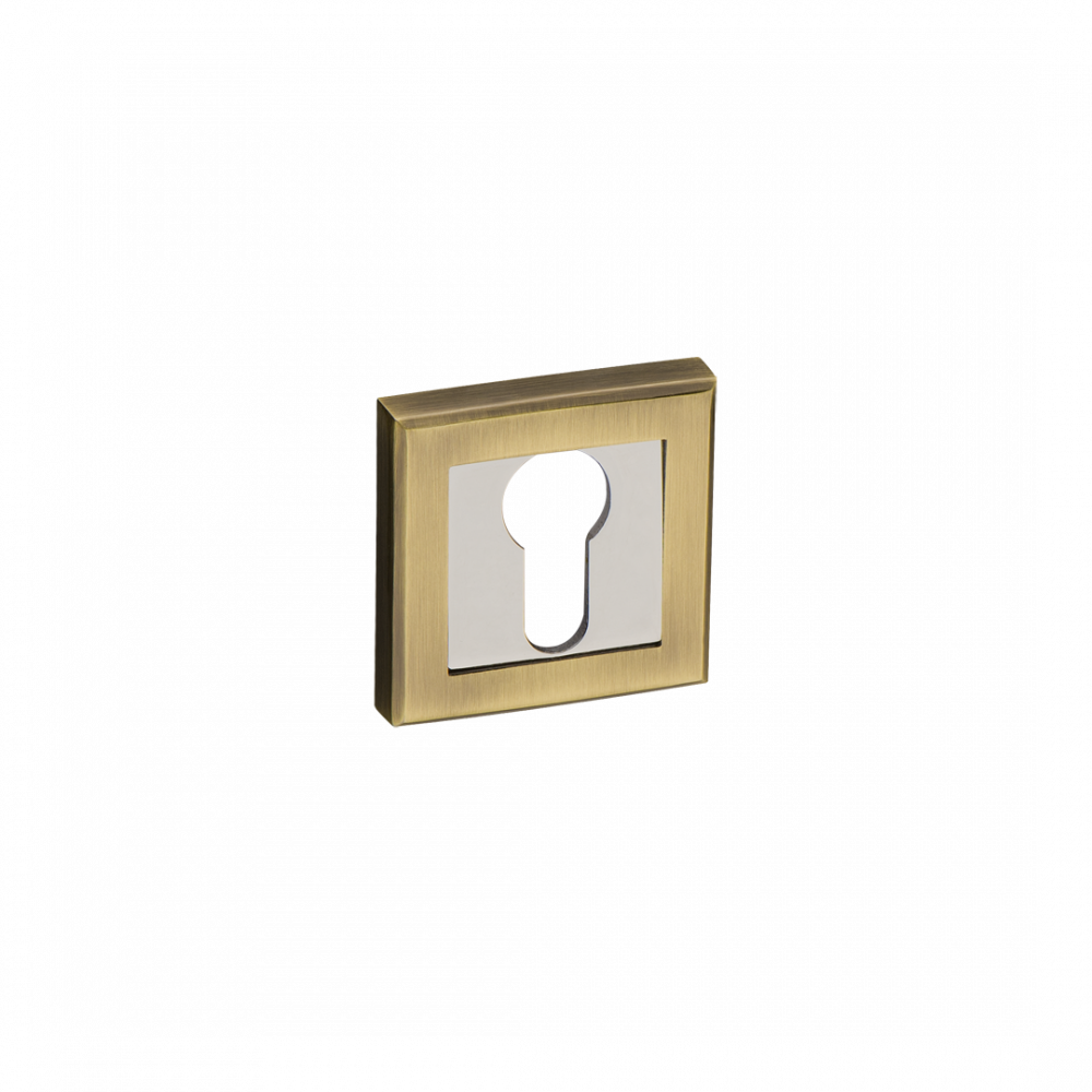Накладка квадратная дверная, Д55 Ш50 В25, античная бронза