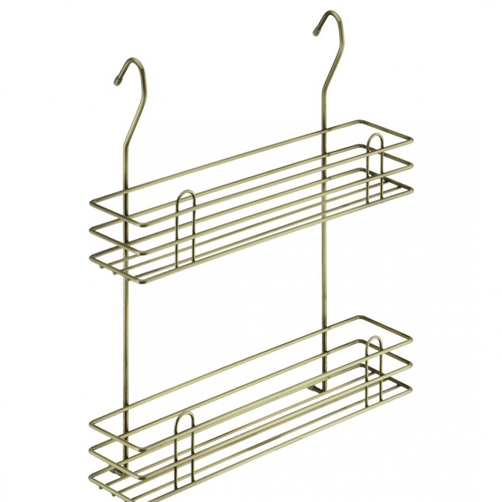 Полка для специй двухъярусная тип-2, античная бронза