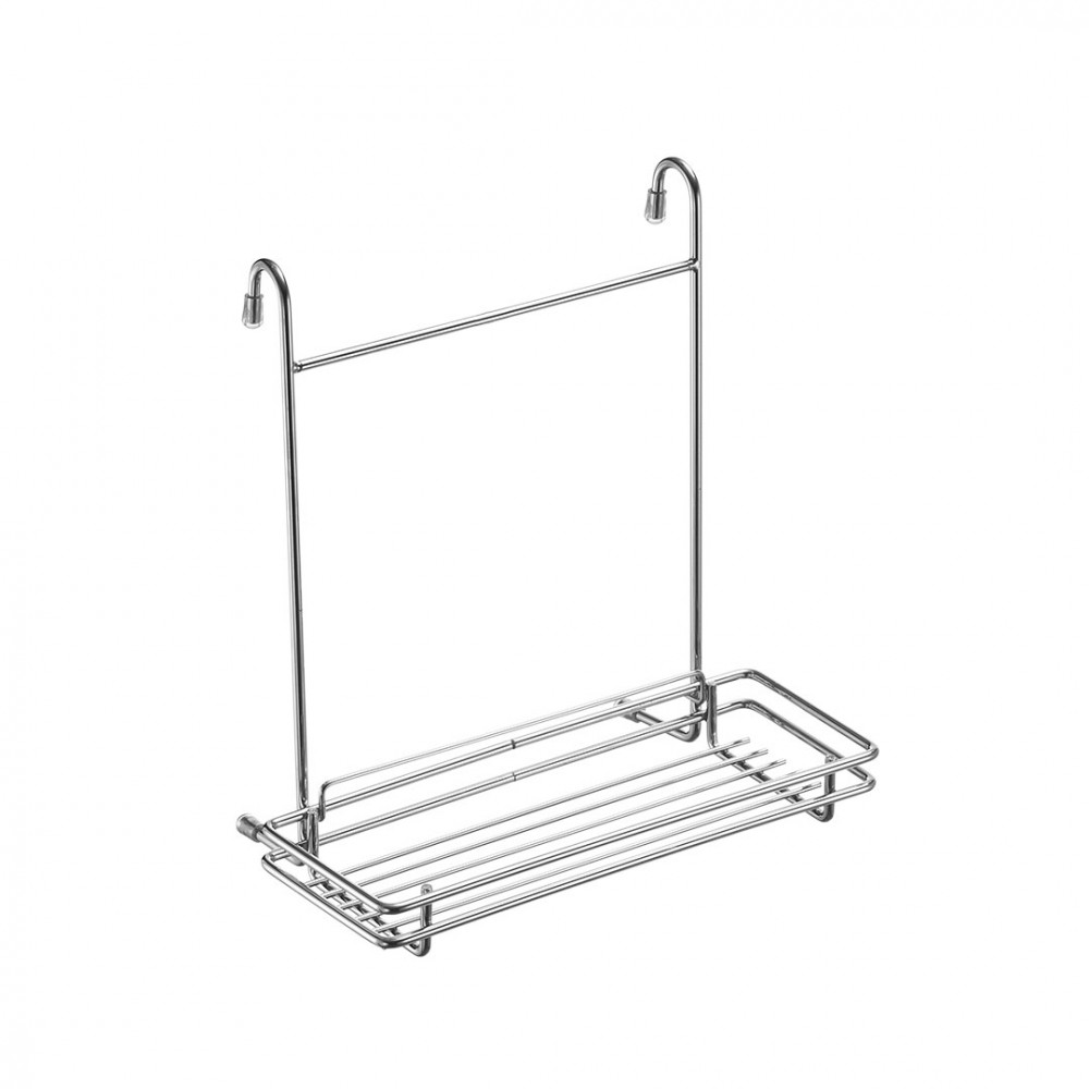 Полка на рейлинг одинарная разборная MX-415 хром глянец