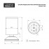 Опора мебельная регулируемая малая, 100 мм, античная бронза