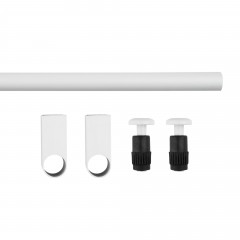 Комплект рейлинга модерн (2 держателя, 2 заглушки, труба диаметр 16 мм), белый SET-1000 WT