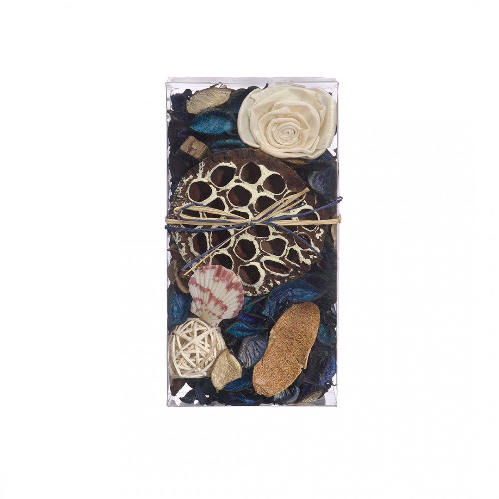 Набор сухоцветов из натуральных материалов, с ароматом морского бриза, Д200 Ш105 В60, короб