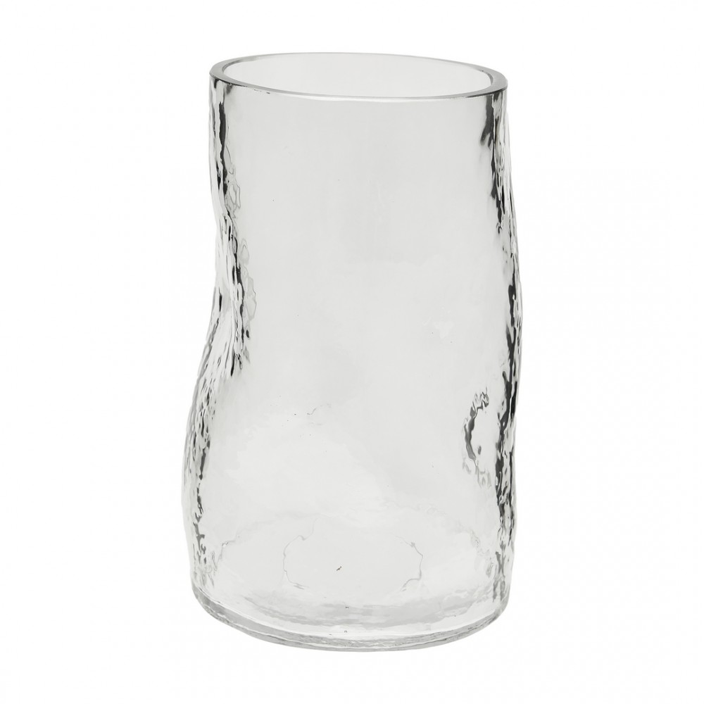 Декоративная ваза из стекла, Д130 Ш130 В210, серый