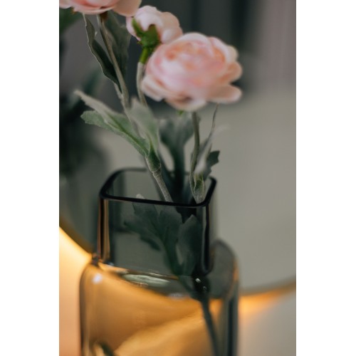 Декоративная ваза из стекла, Д105 Ш75 В205, серый