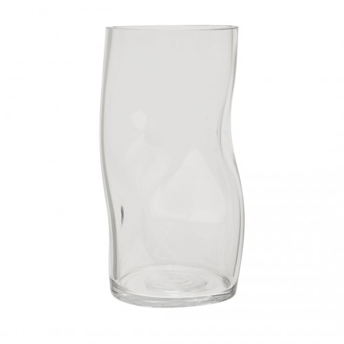 Декоративная ваза из стекла, Д120 Ш120 В250, прозрачный