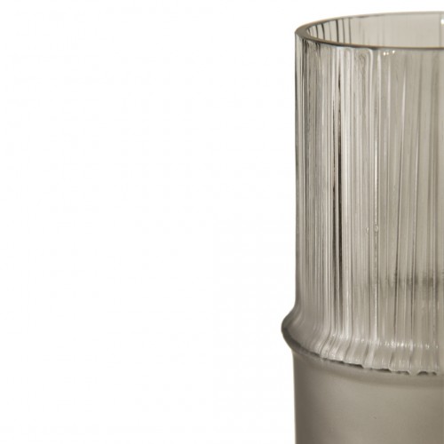 Декоративная ваза из комбинированного стекла, Д111 Ш111 В180, серый