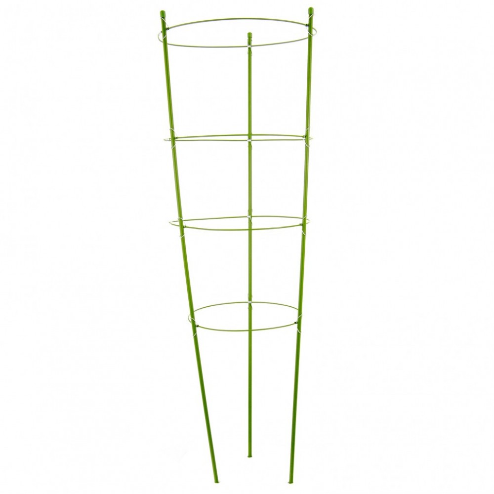 Поддержка для растений круглая H 90 см, металл в пластике, 4 кольца Palisad