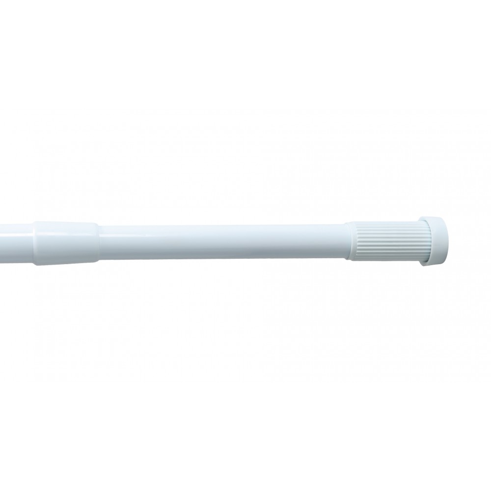 Карниз для ванной  раздвижной Fixsen, FX-51-013, алюминий-белый, 140-260 см.