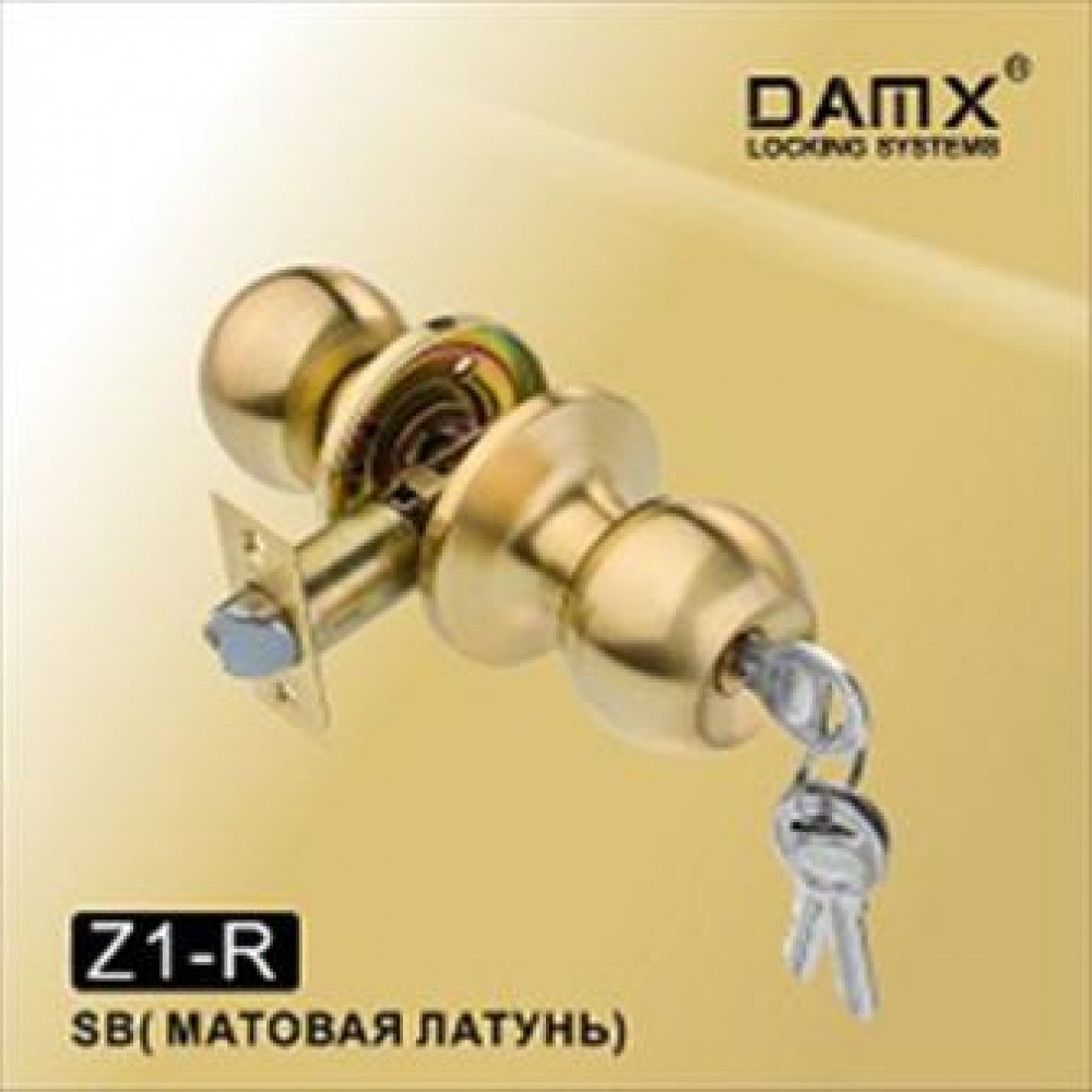 Ручка защёлка (шариковая) DMAX Z1-R Цвет: SB - Матовое золото
