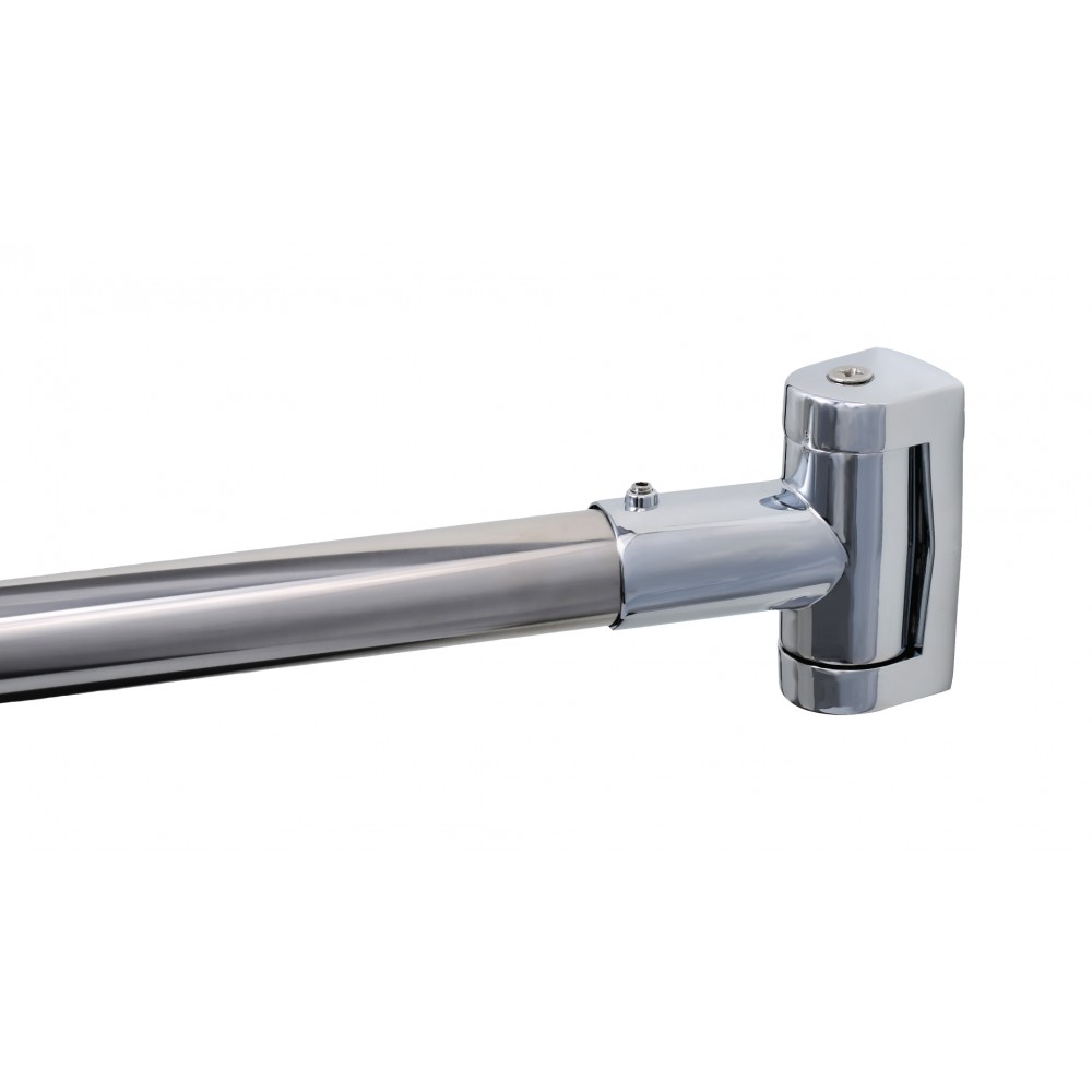 Карниз для ванной  дуговой Fixsen, FX-25144, нерж.сталь-хром, max. 180 см.