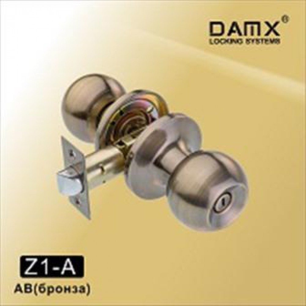 Ручка защёлка (шариковая) DMAX Z1-A Цвет: AB - Бронза