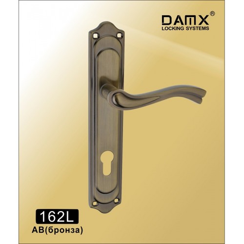 Ручка на планке DAMX 162L Бронза (AB)