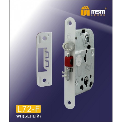 Механизм врезной Сантехнический L72 F (2014) с ответной планкой Белый (WH)