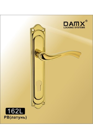 Ручка на планке DAMX 162L Полированная латунь (PB)