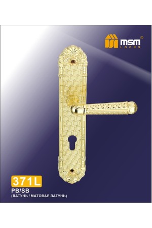 Ручка 371 L Полированная латунь / Матовая латунь (PB/SB)