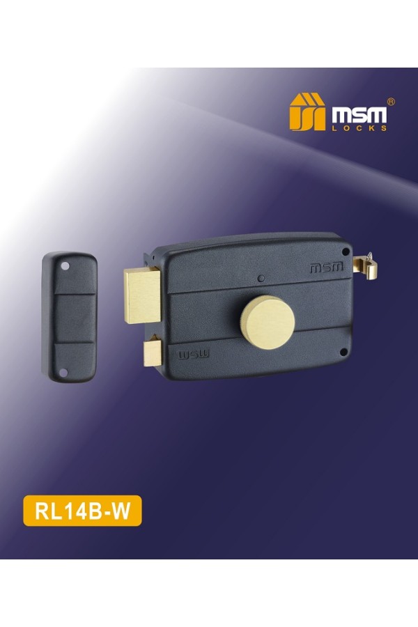 Замок накладной RL14B-W Черный (BK)