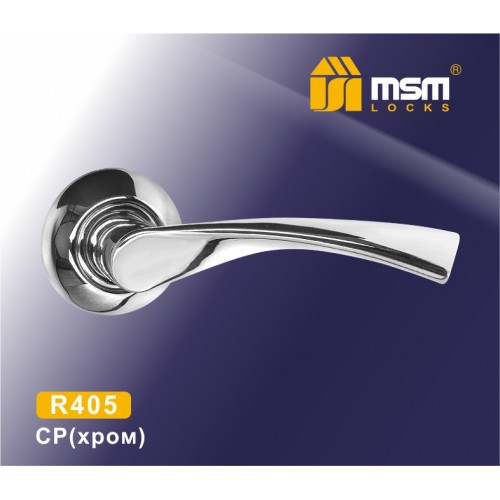 Ручка на круглой накладке R405 Хром (CP)