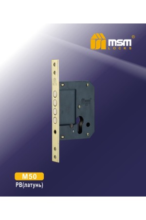 Замок врезной M50 Полированная латунь (PB)