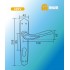 Ручка на планке  Модель 400V Матовый никель / Хром (SN/CP)