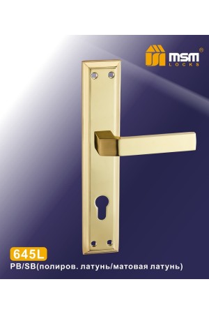 Ручка 645L Полированная латунь / Матовая латунь (PB/SB)
