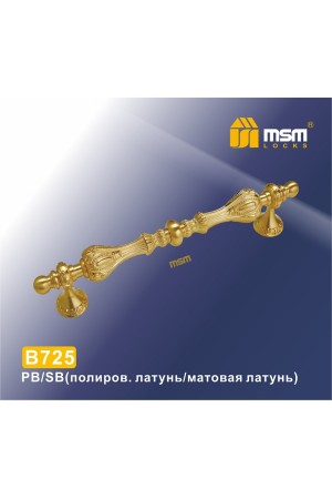 Ручка скоба B725 Полированная латунь / Матовая латунь (PB/SB)