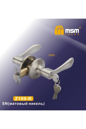 Ручки защелки (фалевые) Z109-R Матовый никель (SN)