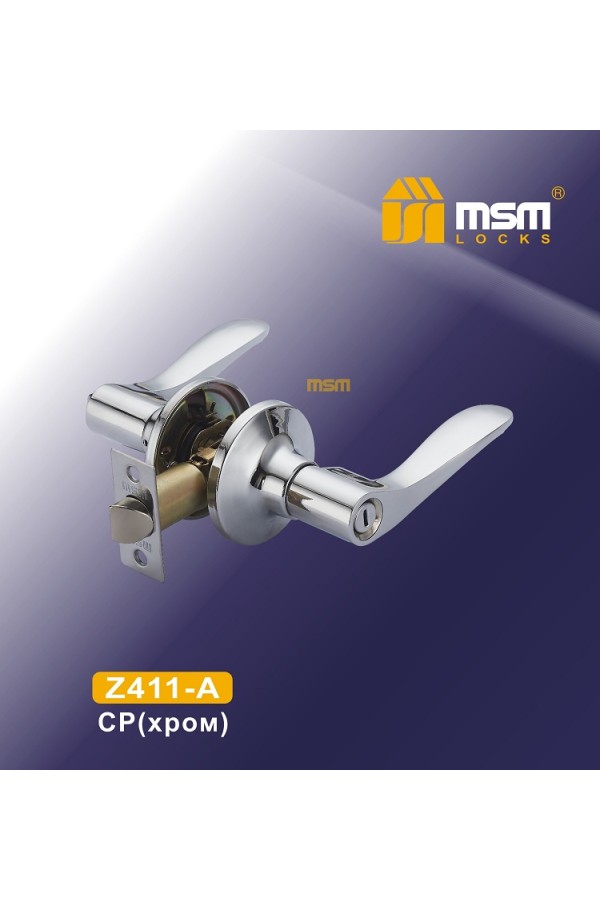 Ручки защелки (фалевые)  Z411-A Хром (CP)