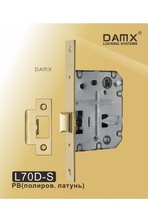 Механизм врезной сантехнический DAMX L70D-S Полированная латунь (PB)