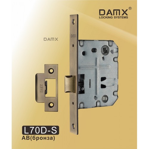 Механизм врезной сантехнический DAMX L70D-S Бронза (AB)