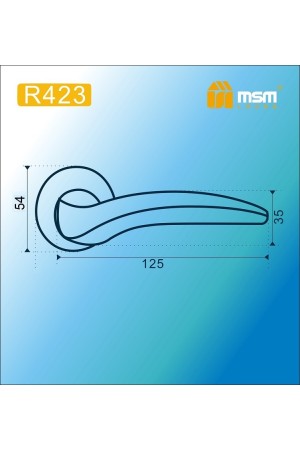 Ручка на круглой накладке R423 Полированная латунь / Матовая латунь (PB/SB)