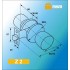Ручка защелка (шариковая) Z2-M Межкомнатная (M)
