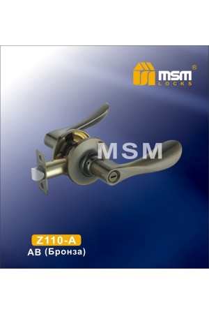 Ручка защелка (фалевая) Z110-A Бронза (AB)