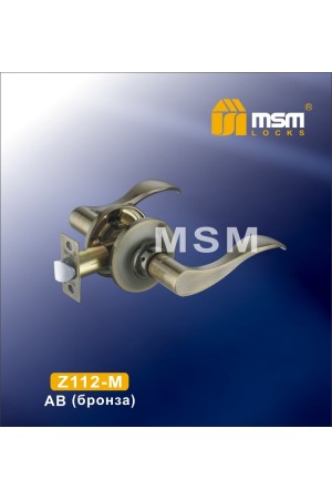 Ручка защелка (фалевая) Z112-M Бронза (AB)