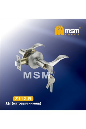 Ручка защелка (фалевая) Z112-R Матовый никель (SN)