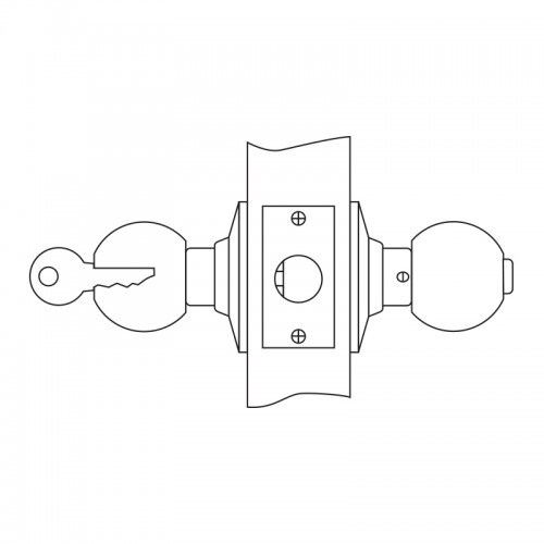 Ручка защелка Palladium 609 SN ET