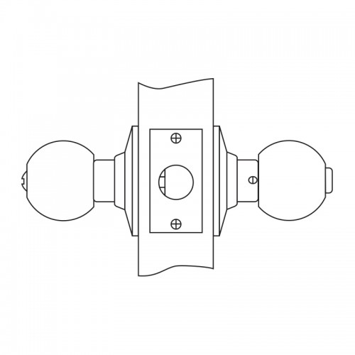 Ручка защелка Palladium 609 AC BK