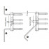 Петля ввертная регулируемая AGB 14 мм 14x82 (3D)