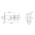 Ручка защелка Фабрика замков 3502E SN ET