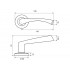 Дверная ручка Фабрика замков P 104 BRM