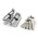 Цилиндровый Fuaro (Фуаро) механизм (R602/60) R6002Knob60(25+10+25) CP хром 5Key с вертушкой