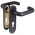 Ручка Fuaro (Фуаро) дверная FP.DH172.0433 NE (DH-0433 NE) (9x140) с пружиной BL-24 черный