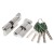 Цилиндровый Punto (Пунто) механизм (A202/80) A2002Knob80(35+10+35) с вертушкой SN никель Цилиндровый Punto (Пунто) механизм (A202/80) A2002Knob80(35+10+35) с вертушкой SN никель