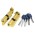 Цилиндровый Punto (Пунто) механизм (Z402/80) Z4002Knob80(35+10+35) с вертушкой PB латунь
